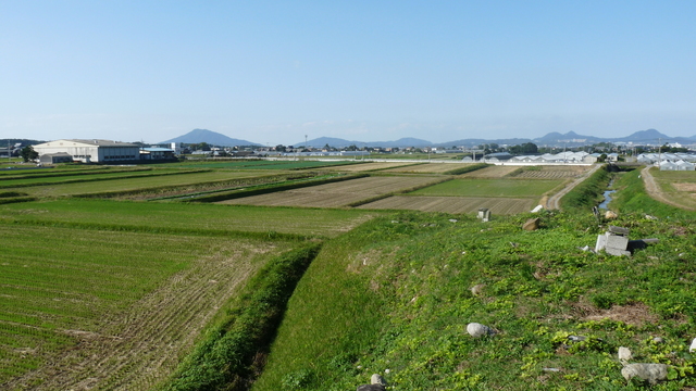 井原１号墳の上から見た糸島平野.JPG